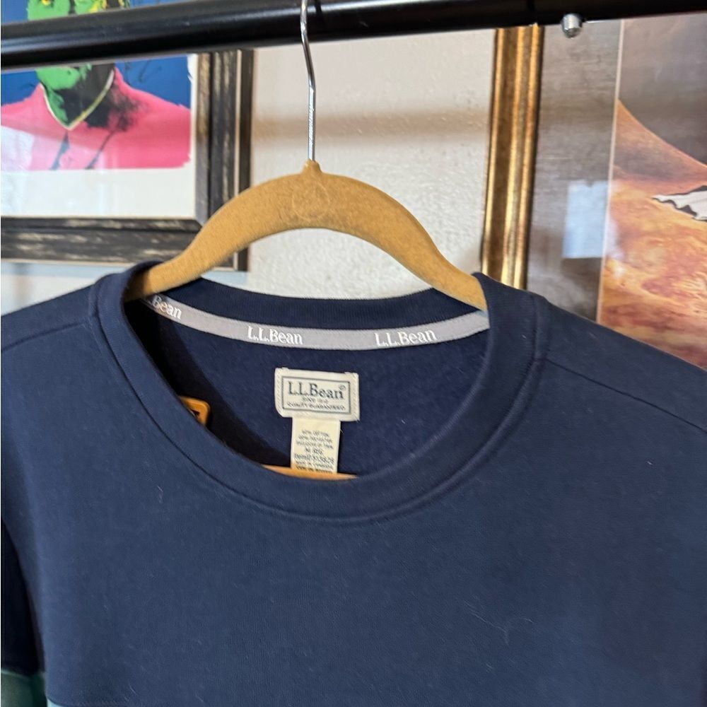L.L. Bean Colorblock Sweatshirt - Picture 3 of 9